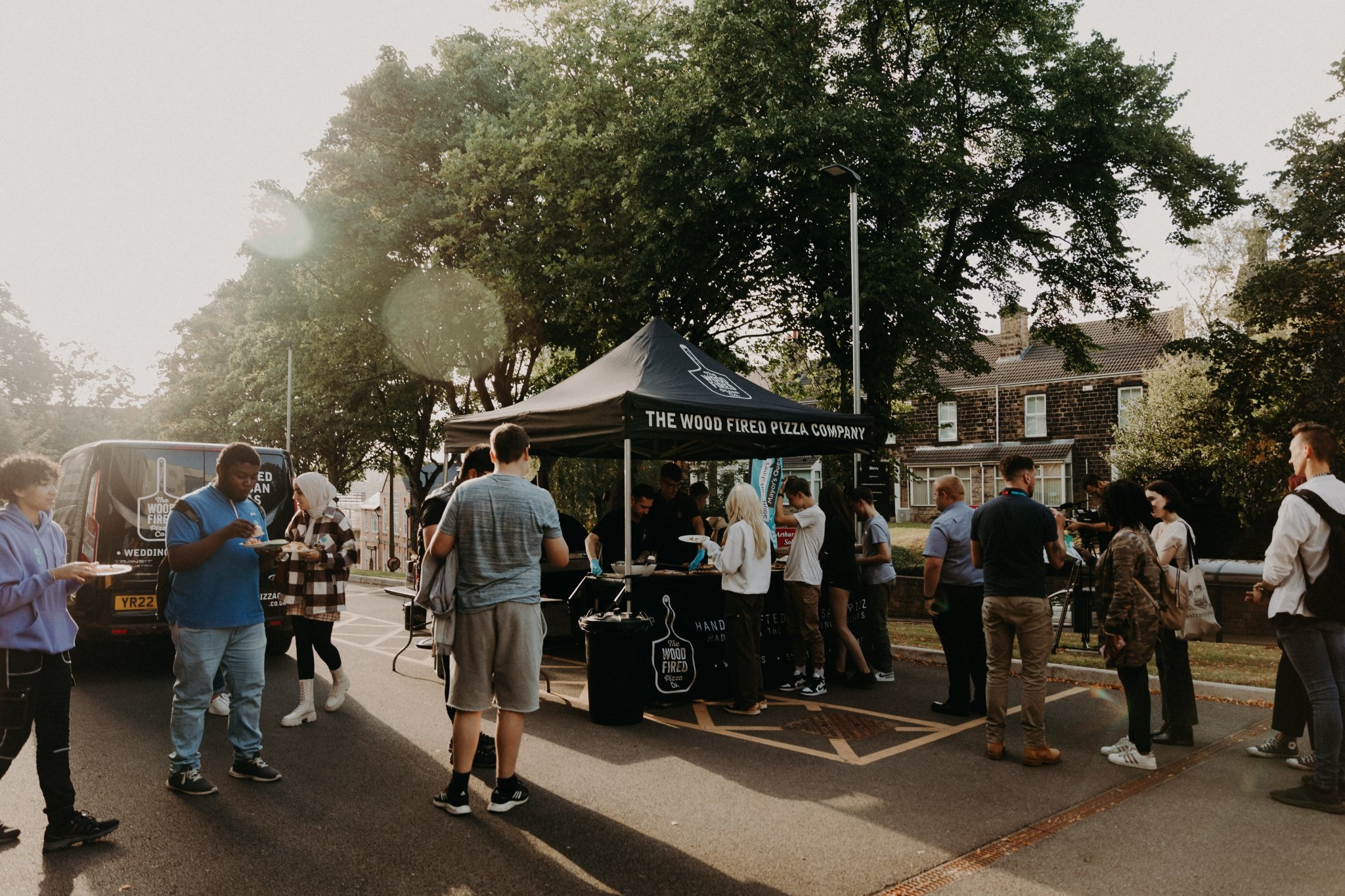 Pizza van at the event