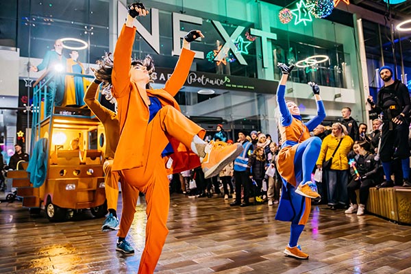 A group of performers at Barnsley Bright