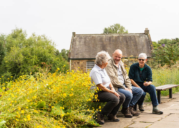 Group of people visiting Worsbrough Mill Country Park