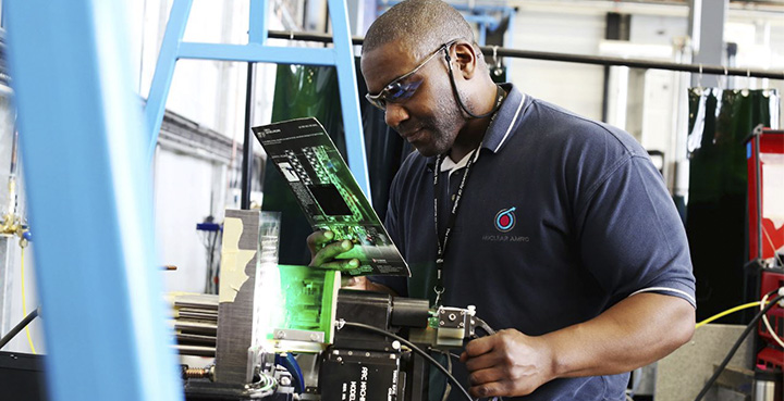 Man working at Energy Institute