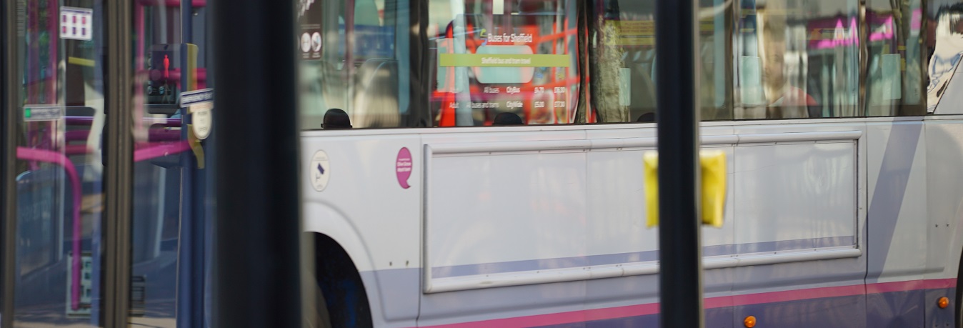 First bus in Sheffield city centre