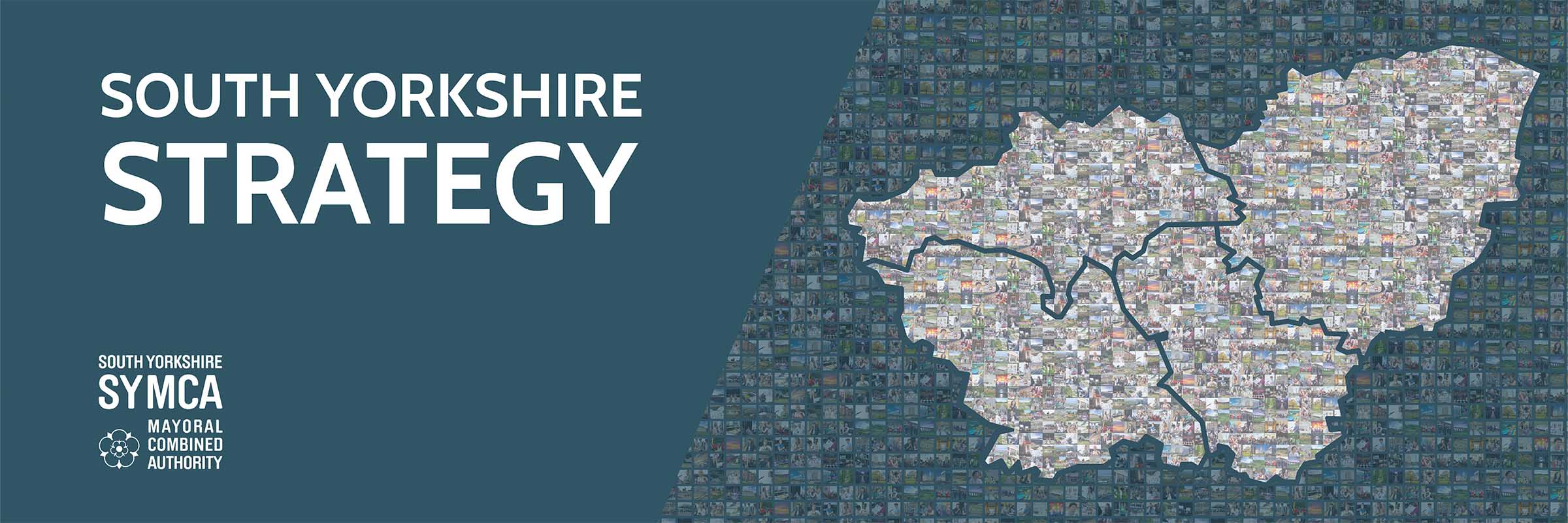 Front cover image of the South Yorkshire strategy showing map of South Yorkshire