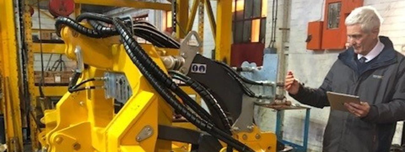 Engineer using Solidworks Data following test