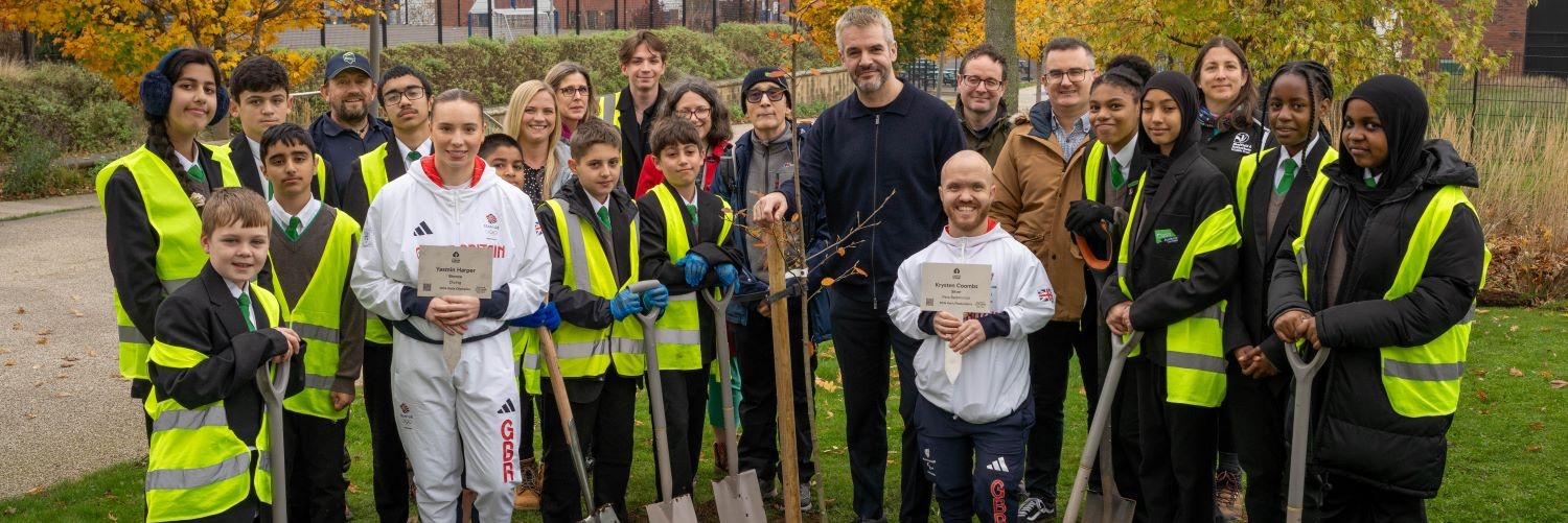 Mayor celebrates region’s Olympic success with trees planted in athletes honour and reopens free tree scheme