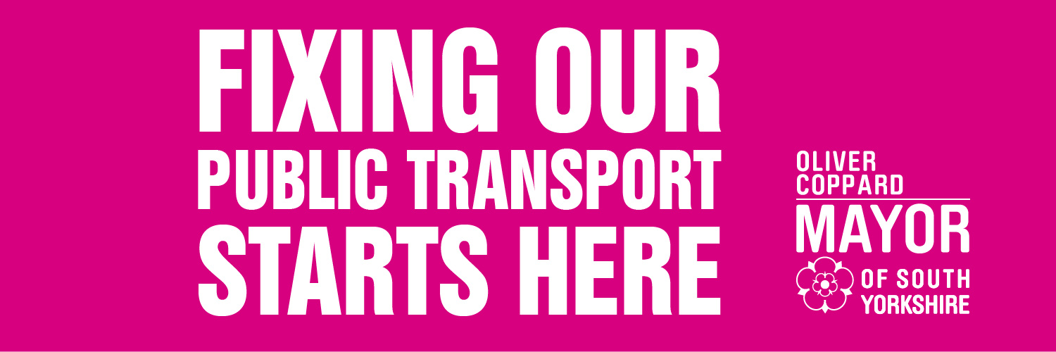 Graphic with text: Fixing our public transport starts here