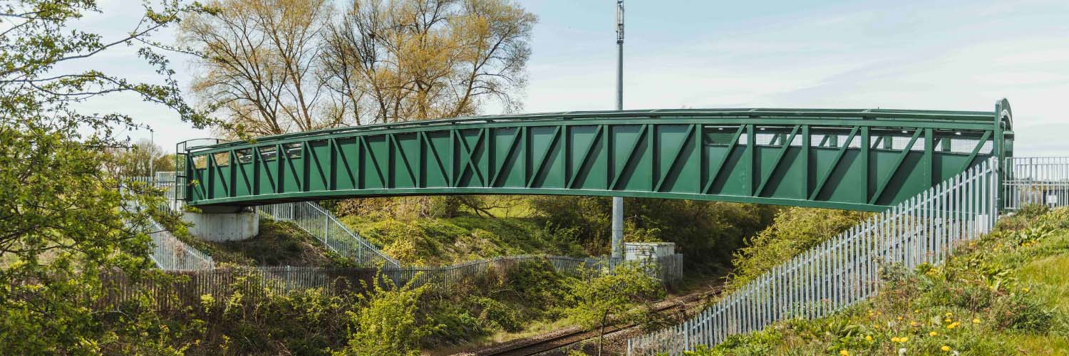 New Active Travel Bridge over the train line