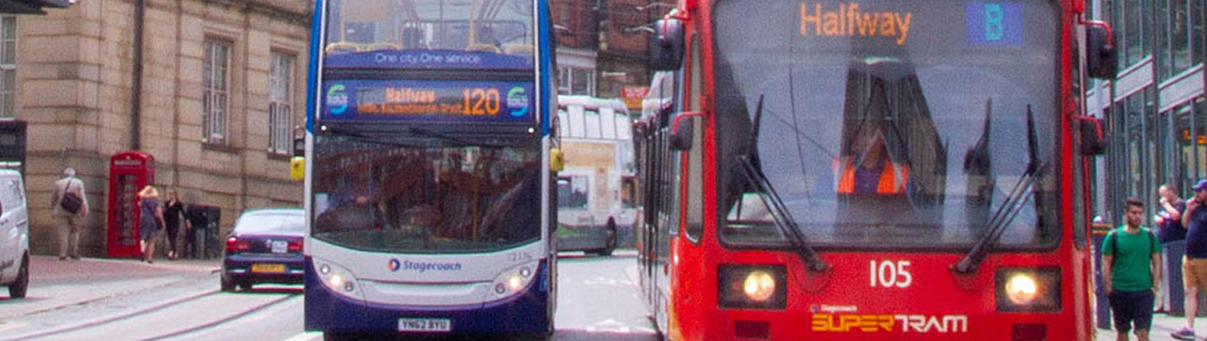 Bus and tram
