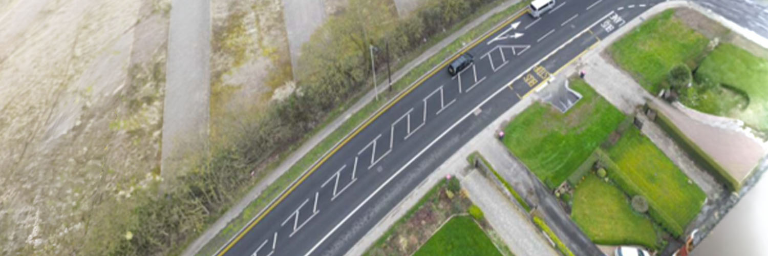Picture of A631 road from above