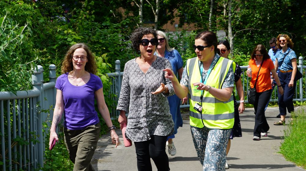 Group taking part in a walk
