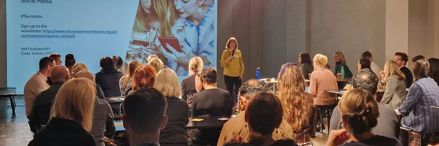 People sat at a conference