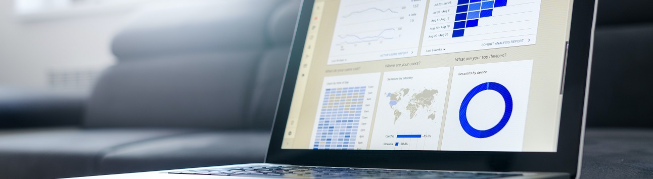 laptop showing analytics