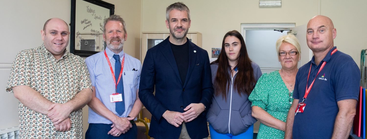 Mayor Oliver Coppard with Colleagues from Doncaster Deaf Trust 