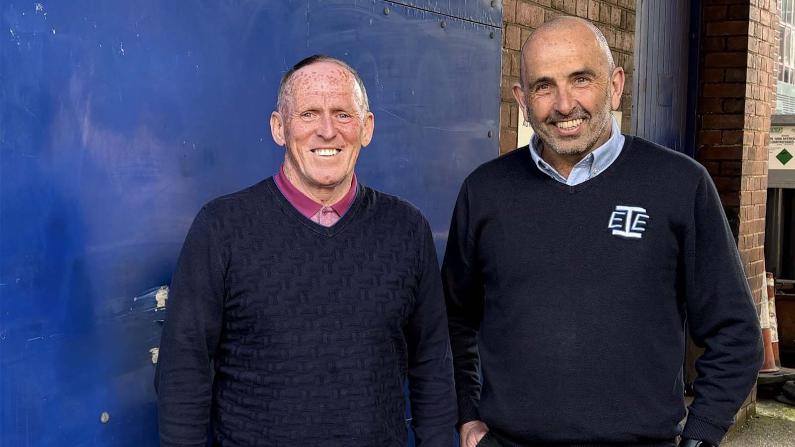 Terry Lee and Tony Gallagher at EE Ingleton Engineering