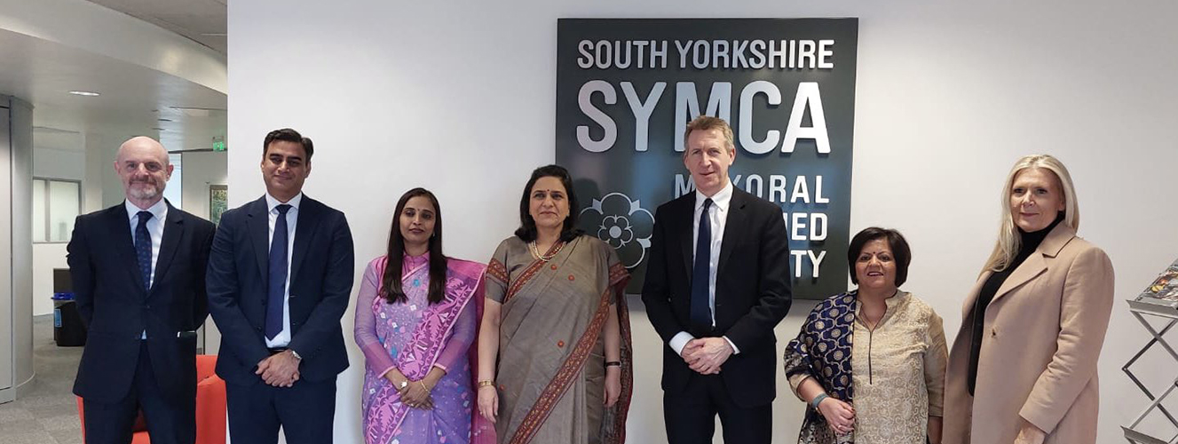 High Commissioner and South Yorkshire Mayor in SYMCA Head Office