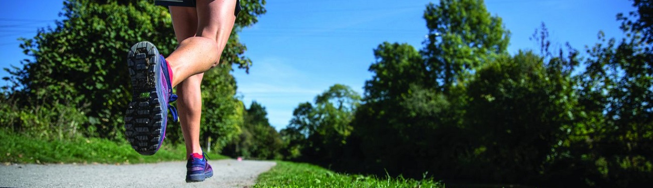 runner in countryside