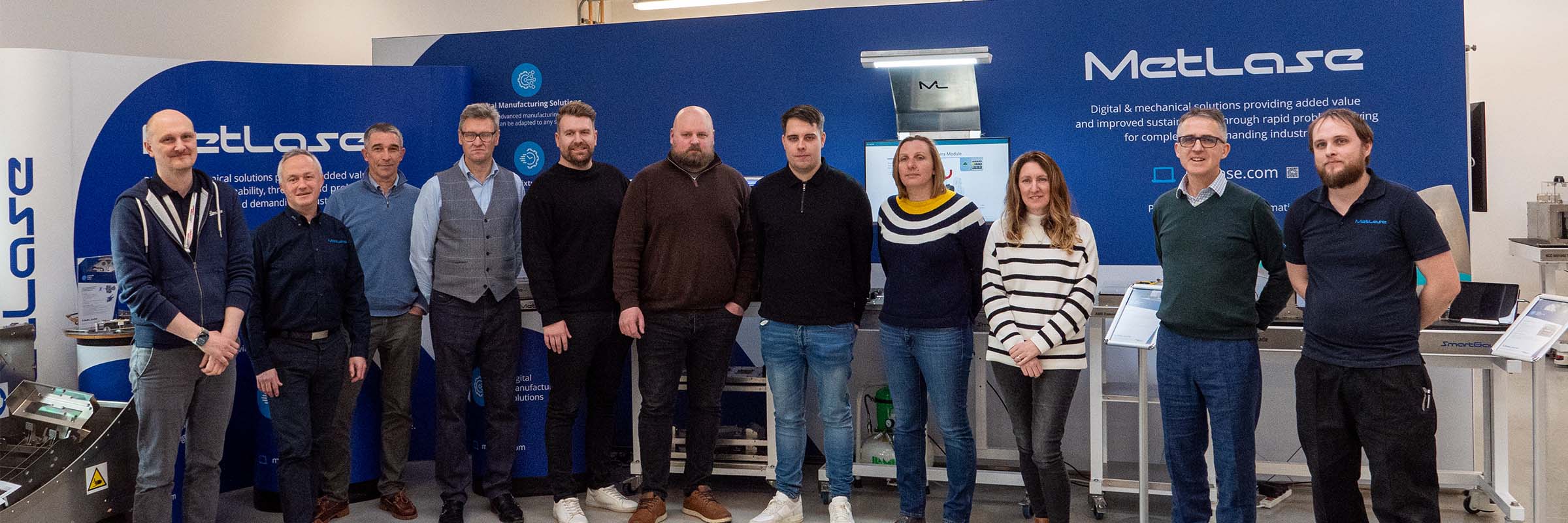 Made Smarter leadership programme cohort at MetLase factory visit