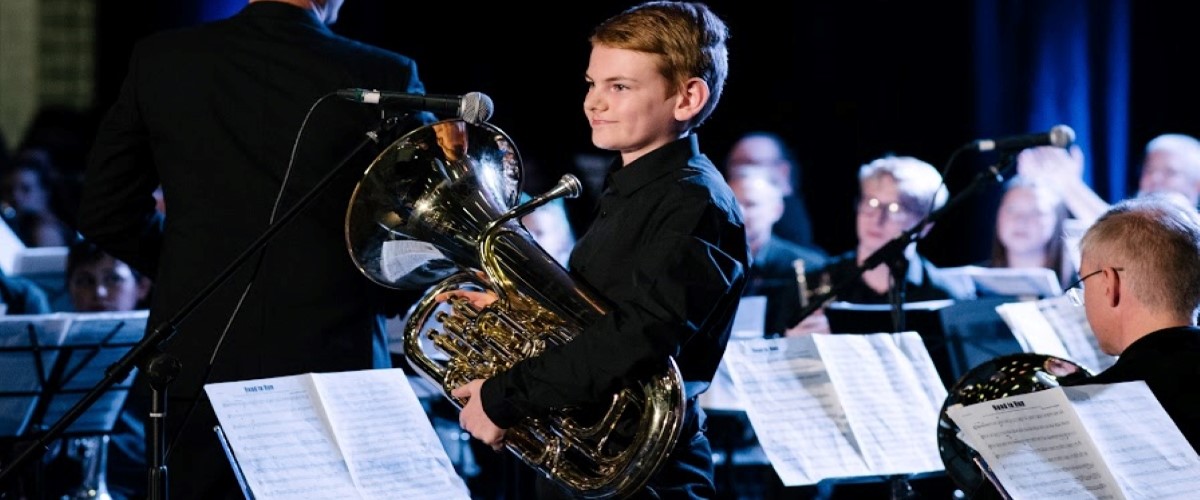 Barnsley music hub pupils playing flute